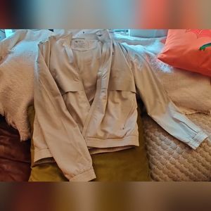 Figs Light Grey Sydney ScrubJacket Like New Women's Medium